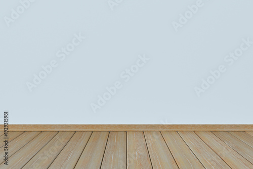 Empty room with planks floo...