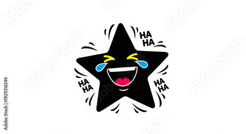 Laughing star with tears of joy.