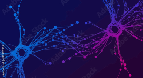 neural network, neuron cells, brain connections