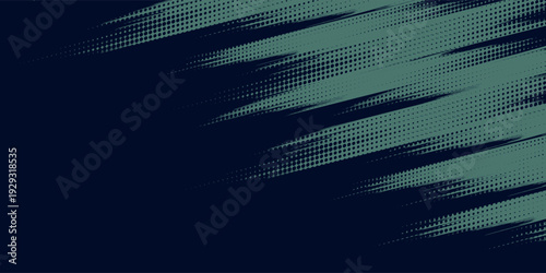 Dark Navy and Teal Grunge Abstract Background with Halftone Dot Patterns. vector illustration