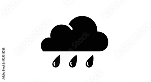 Black Cloud with Rain Drops 1.