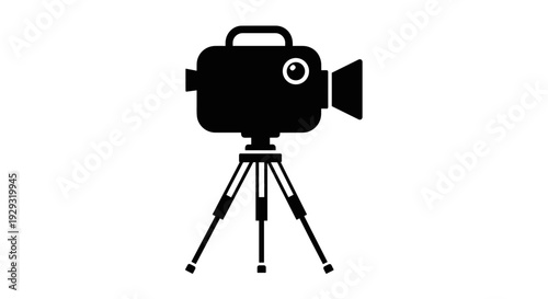 Professional Camera on Tripod Stand.