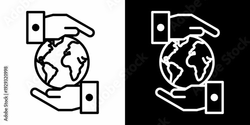 Responsibility White Icon Set Design