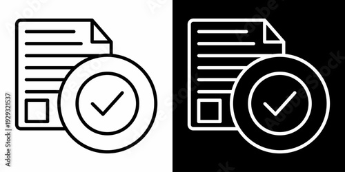 Compliance White Icon Set Design