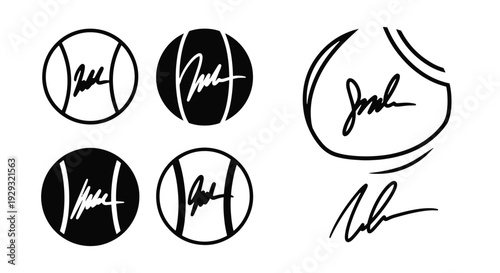 Signed Tennis Ball soft dynamic tone illustration