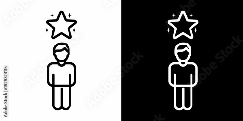 Ethical Leadership White Icon Set Design