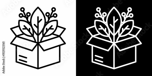 Ethical Sourcing White Icon Set Design