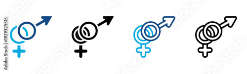 Sexual Icon Multiple Style Vector Illustration