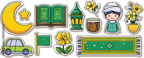 Vector illustration of an abstract graffiti background with a colorful city building facade and a set of casino elements in cartoon style