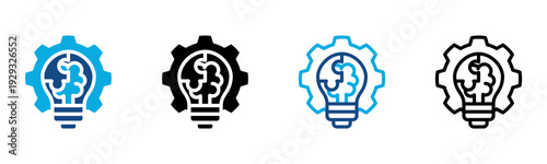 Innovation Icon Multiple Style Vector Illustration