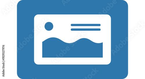 Image Icon Symbol, Picture Frame, Landscape Photo, Simple Vector Art