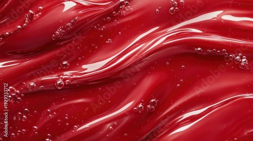 Wallpaper Mural Abstract red liquid texture with bubbles Torontodigital.ca