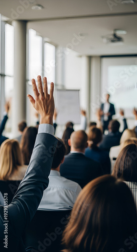 Audience participation in business conference