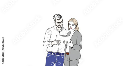 A smiling young woman doctor with a stethoscope and a nurse standing together as a professional couple of people