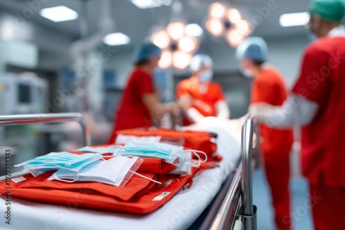 Emergency Room Prepared for Immediate Response in Hospital with Crash Cart and Medical Staff