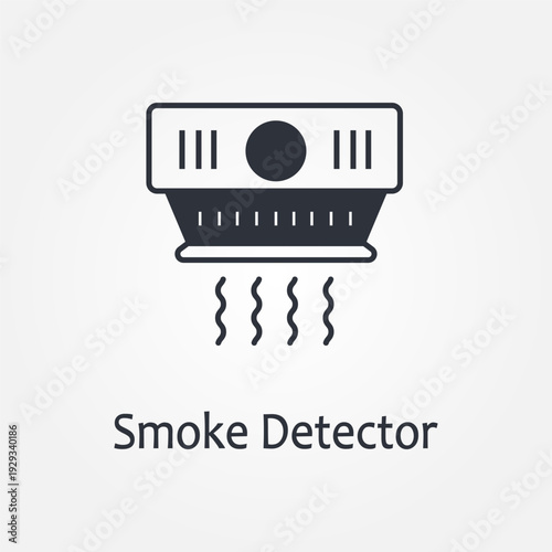 smoke detector icon symbol illustration vector eps10 logo template design pattern seamless bright minimal design flat design realistic style simple design modern design
