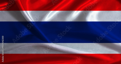 Free Download National flag of Thailand with cloth texture. Thai flag with realistic texture background - GFXLoad