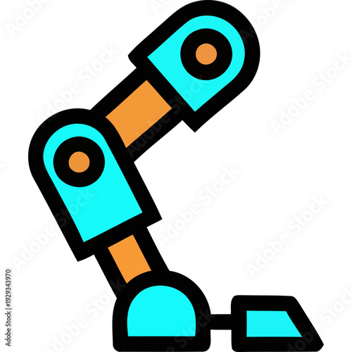 A robotic arm performs an action on a flat surface in a factory environment.