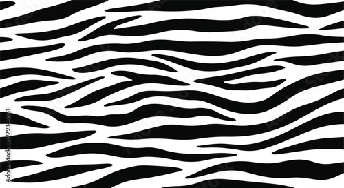 Black and White Zebra Stripe Pattern Background