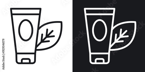 Face wash icon set in black and white stroke lines