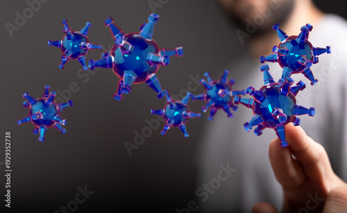 Artistic depiction of a vir...