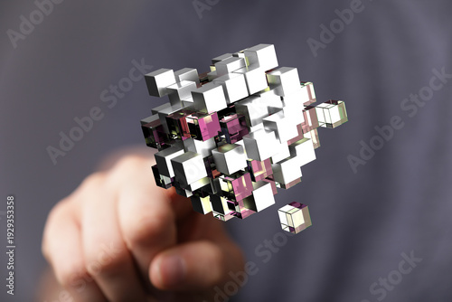 Abstract composition of a h...