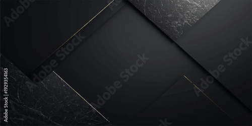 Abstract geometric background with a dark textured leather pattern on a rough gray metal surface for a grunge fabric wallpaper design.