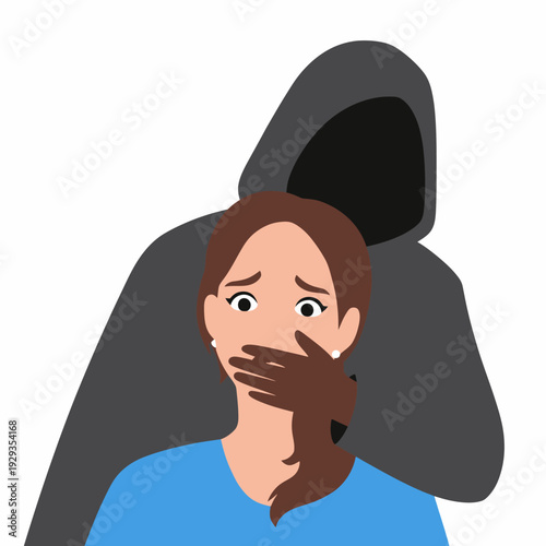 Woman Silenced by Threat Fear and Intimidation.