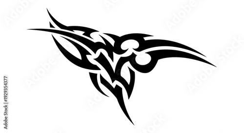 Tribal Tattoo Design - Black Abstract Tribal Art
