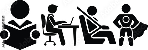 Modern office workspace with diverse employee activities and ergonomic seating