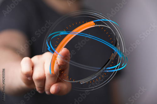 Abstract image showing hand...