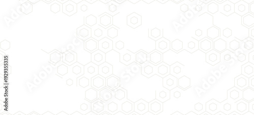 Abstract cube hexagon shape background. Vector banner design. Hexagons pattern. Geometric abstract background with simple hexagonal elements. Medical. Vector digital art banner