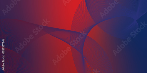 Red and navy blue luminous waves sweeping through a deep shadowy backdrop with scattered micro sparkles, modern technology atmosphere, vector style