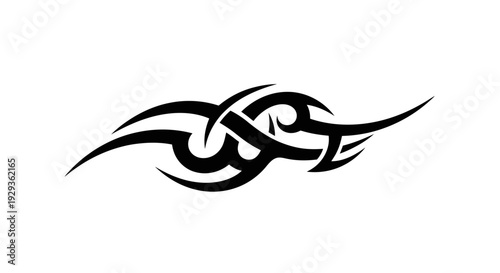 Tribal Tattoo Design Black Symbol Vector Art