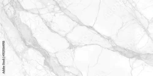 White marble texture with gray veins and cracks pattern
