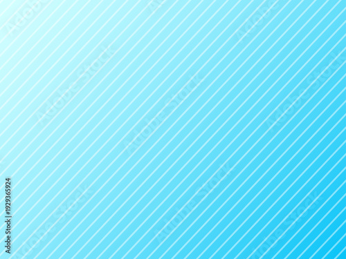 明るい水色グラデーションに極細半透明ホワイト斜めストライプの抽象背景（4対3・ビジネス・WEB用）