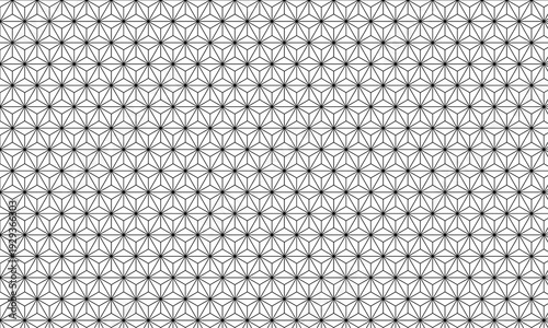 Traditional Japanese Asanoha Geometric Pattern Background