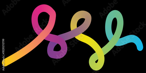 A 3d render of a 50 percent off discount symbol made of many spheres features a pink treble clef musical note illustration with gold curves and a black melody sign icon