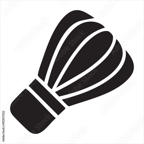 Tea whisk icon in glyph style