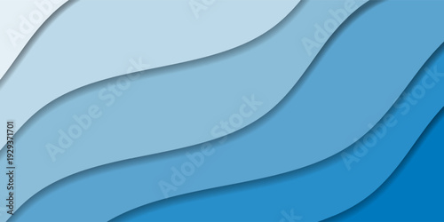 Layered Blue Abstract Waves Background. Modern trendy design in Vector Illustration EPS 10 modern desain bener poster