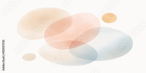 A closeup of a pink makeup brush and powder with cotton swabs isolated on a white background near a yellow pill and cream for beauty and medical health care