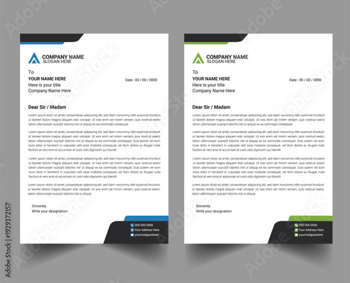 Εκτύπωση καμβά Later Head Design and Creative Industry Modern Pad Design with a corporate lette