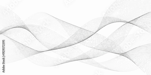 Canvastavla Abstract Waveform: A mesmerizing display of flowing lines, creating a sense of movement and dynamic energy against a clean backdrop, perfect for conveying a modern, technological aesthetic