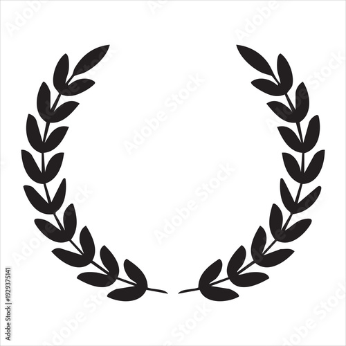 Laurel wreath - symbol of victory and power flat icon for apps and websites