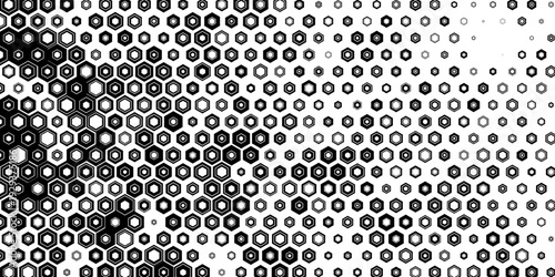 Abstract cube hexagon shape background. Vector banner design. Hexagons pattern. Geometric abstract background with simple hexagonal elements. Medical