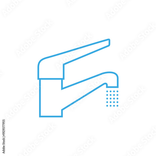 Simple Trendy Faucet Icon Vector Template Illustration Design
