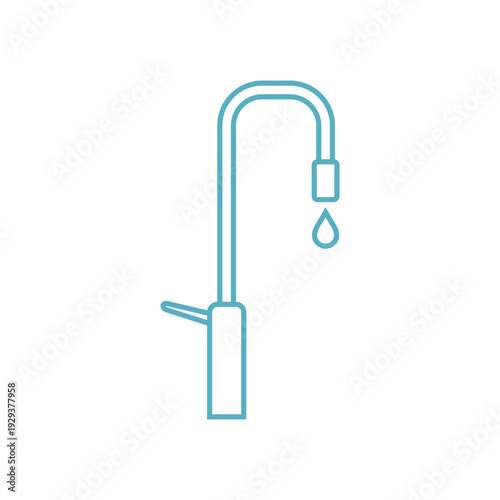 Simple Trendy Faucet Icon Vector Template Illustration Design