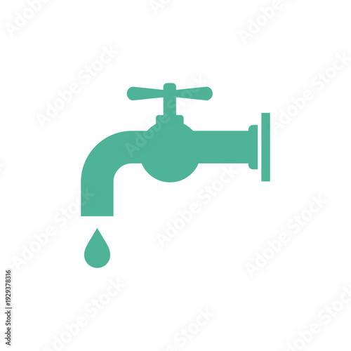 Simple Trendy Faucet Icon Vector Template Illustration Design