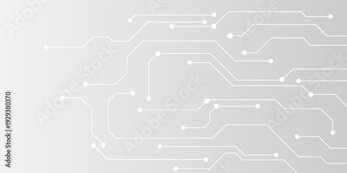 Grey white Abstract technology background, Hi tech digital connect, communication, high technology concept, science, technology background eps 10