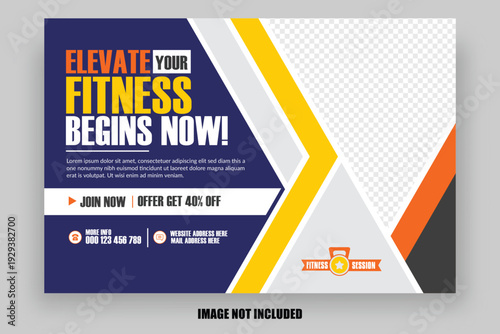 gym fitness web sale banner, creative and professional flat social media  for fitness club, gym, personal trainer, fitness events, fitness, marketing, multipurpose campaigns.